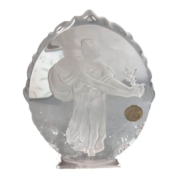 Lucite MCM Limited Edition Plate "Century" No. 60/1000 Lady Liberty Quarter 8" - Picture 2 of 6